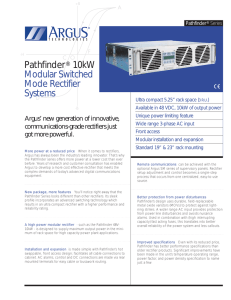 Pathfinder® 10kW Modular Switched Mode Rectifier Systems