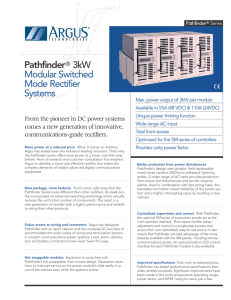 Pathfinder® 3kW Modular Switched Mode Rectifier Systems