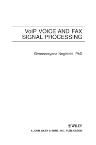 VoIP VOICE AND FAX SIGNAL PROCESSING