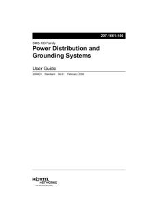 Power Distribution and Grounding Systems