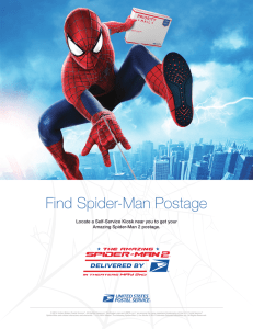 Find Spider-Man Postage