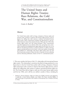 The United States and Human Rights Treaties