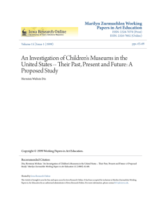 An Investigation of Children`s Museums in the United States -