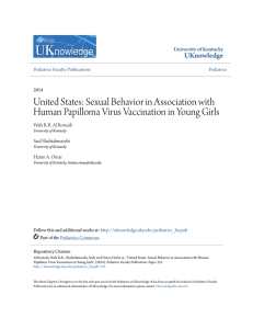 United States: Sexual Behavior in Association with