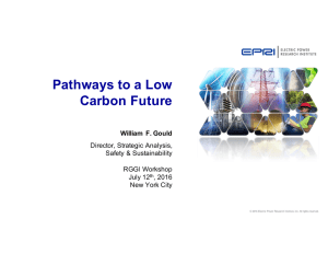 Bill Gould: Pathways to a Low Carbon Future RGGI Workshop