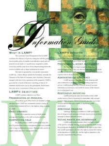 LAMP Information Guide - Louisiana Asset Management Pool