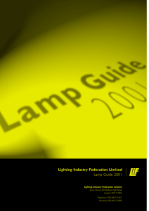 Lighting Industry federation Guide 2001