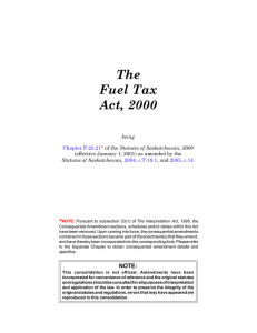 Fuel Tax Act, 2000