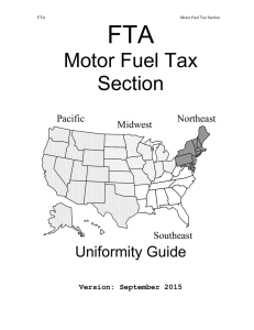 Motor Fuel Tax Section - Federation of Tax Administrators