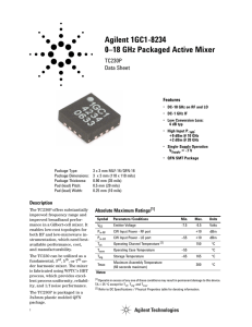 Agilent 1GC1-8234 0–18 GHz Packaged Active Mixer