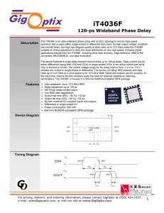 iT4036F 120-ps Wideband Phase Delay