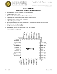 ASNT1012 Reconfigurable MUX CMU