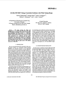 20-Ghz INP-HBT voltage-controlled oscillator with wide tuning range