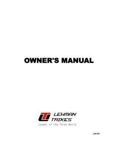 owner`s manual owners manual