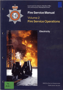 Fire Service Manual, Volume 2, Fire Service Operations, Electricity