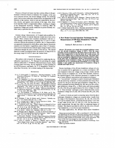 A new drain-current injection technique for the measurement of off