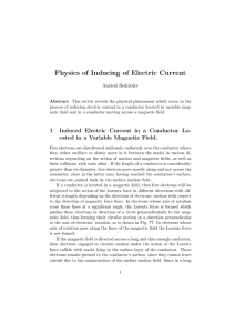 Physics of Inducing of Electric Current