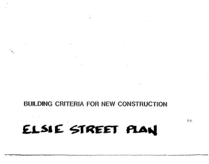 the Elsie Street Plan