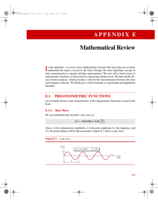 APPENDIX E Mathematical Review