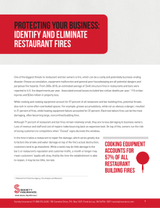 Protecting your business: Identify and eliminate restaurant fires