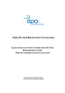 FIRE-WATER RETENTION FACILITIES