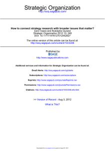 How to connect strategy research with broader issues that matter?