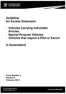 Guideline for excess dimension - Department of Transport and Main