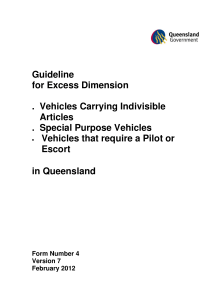 Guideline for Excess Dimension in Queensland