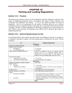 CHAPTER 15 Parking and Loading Regulations