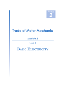 Trade of Motor Mechanic Module 2