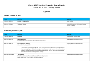 Cisco APJC Service Provider Roundtable