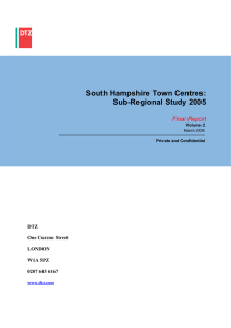 South Hampshire town centres – sub