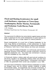 Fixed and floating breakwaters for small craft harbours