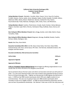 California State University Dominguez Hills Academic Senate