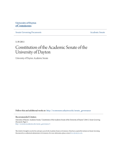 Constitution of the Academic Senate of the University