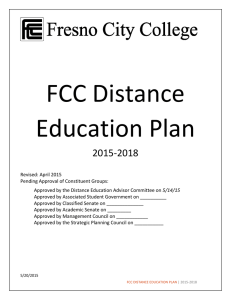 FCC Distance Education Plan