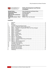 Policy Development and Review Procedure (PDF 172KB