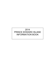 2014 PRINCE EDWARD ISLAND INFORMATION BOOK