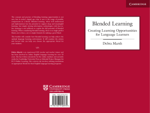 Blended Learning - Cambridge University Press
