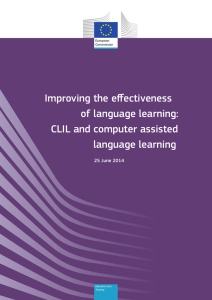 CLIL and computer assisted language learning