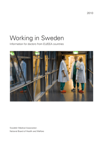 Working in Sweden - Sveriges Läkarförbund