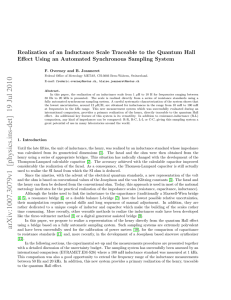 Realization of an Inductance Scale Traceable to the Quantum Hall