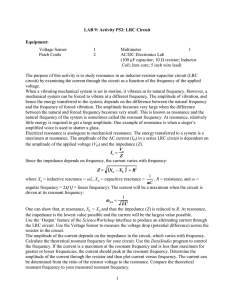 Activity P52: LRC Circuit
