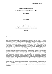 International Comparison of 10 mH Inductance Standards at 1 kHz