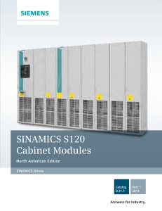 Catalog D21.7.1 SINAMICS S120 Cabinet Modules NEMA