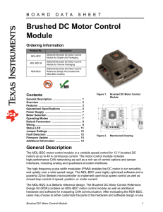 Brushed DC Motor Control Module