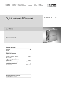 Digital multi-axis NC control