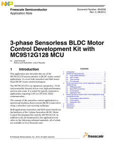 3-phase Sensorless BLDC Motor Control Development Kit