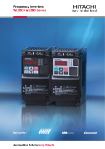 Frequency Inverters WL200 / WJ200 Series