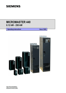 Siemens 440 VFD IOM